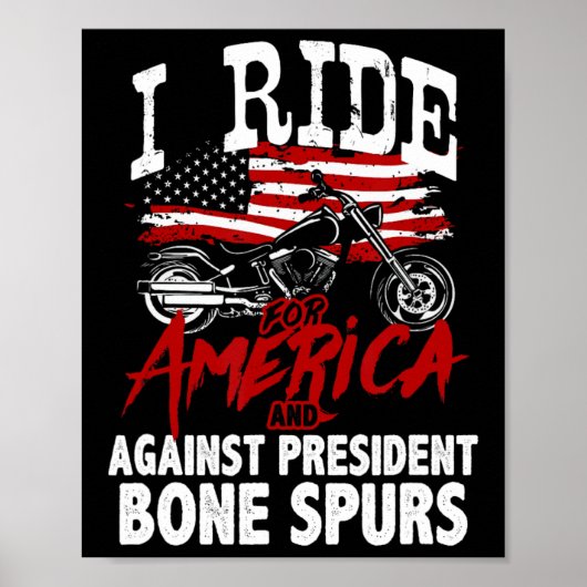 アンチトランプバイクもしくは自転車に乗る人大統領のBone Spuに対抗 ポスター (正面)