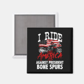 アンチトランプバイクもしくは自転車に乗る人大統領のBone Spuに対抗 マグネット (正面/裏面)