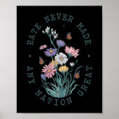 アンチトランプフローラ蝶の民主党大統領L ポスター (正面)