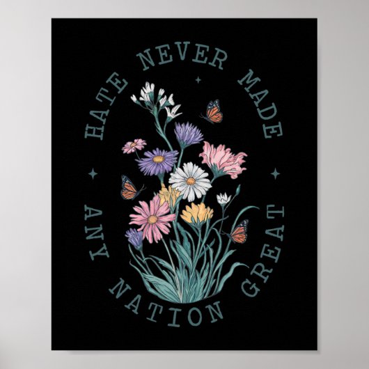 アンチトランプフローラ蝶の民主党大統領L ポスター (正面)