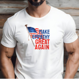 アンチトランプマーチの抗議フラグ青い赤いTシャツ Tシャツ