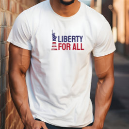 アンチトランプマーチの抗議フラグ青い赤いTシャツ Tシャツ