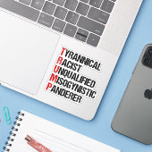 アンチトランプレジスタアクロスティック シール (ノートパソコンとiPhone)