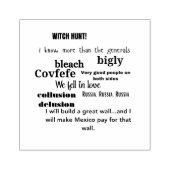 アンチトランプワードクラウドタイポグラフィ ラバースタンプ (インプリント)