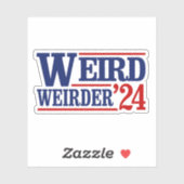 アンチトランプヴァンス風変わり – およびWeirder 2024 シール (シート)