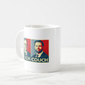 アンチトランプヴァンス – コーチ対ソファ コーヒーマグカップ (正面左)