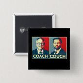 アンチトランプヴァンス – コーチ対ソファ 缶バッジ (正面&裏面)