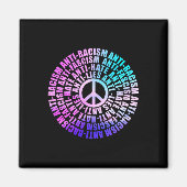 アンチトランプ人種主義ファシズムは抵抗投票Waを憎む マグネット (正面)