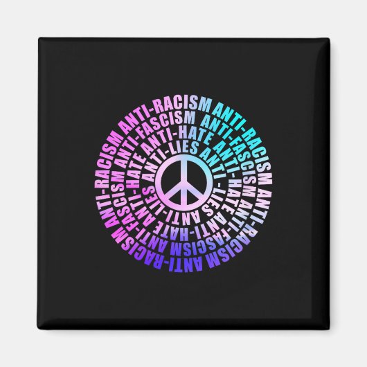 アンチトランプ人種主義ファシズムは抵抗投票Waを憎む マグネット (正面)