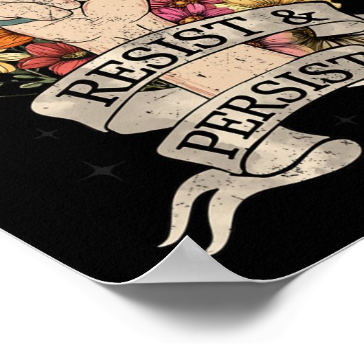 アンチトランプ女性の権利抗議の平等F ポスター (角)