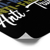 アンチトランプ嫌いうそとファシズムの抵抗投票11月5日 ポスター (角)