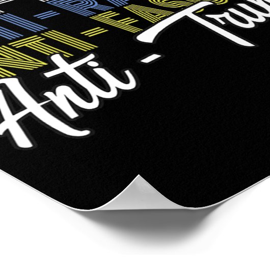 アンチトランプ嫌いうそとファシズムの抵抗投票11月5日 ポスター (角)