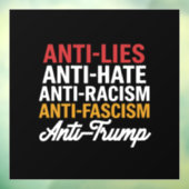 アンチトランプ嫌いうそとファシズムアンチトランプ ウィンドウサイン (シート3)