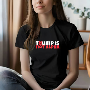 アンチトランプ学生の抗議スローガン赤エレガント トライブレンドTシャツ