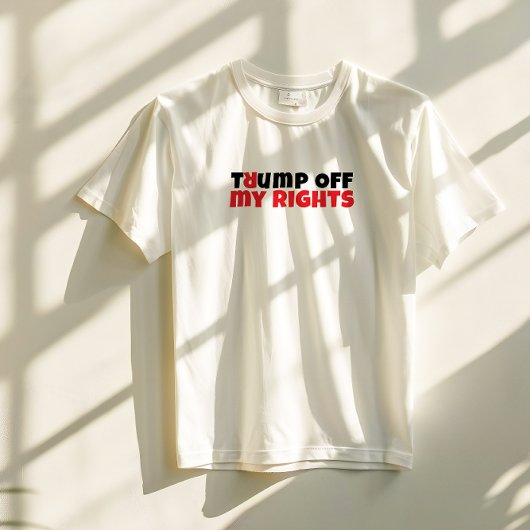 アンチトランプ学生の抗議スローガン赤エレガント トライブレンドＴシャツ