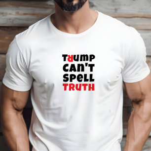 アンチトランプ学生の抗議スローガン赤白 Tシャツ