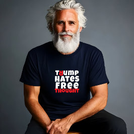 アンチトランプ学生の抗議スローガン赤白 Tシャツ