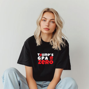 アンチトランプ学生の抗議スローガン赤 トライブレンドTシャツ
