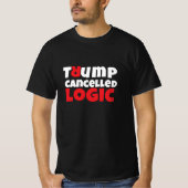 アンチトランプ学生の抗議スローガン赤 Tシャツ (正面)