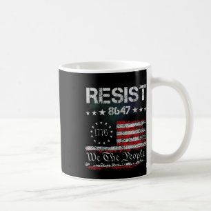 アンチトランプ弾幕47 86 47フラグ弾幕864 コーヒーマグカップ