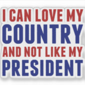 アンチトランプ愛国者私の大統領ラップトップ シール (正面)