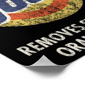 アンチトランプ投票ランドリー洗剤おもしろいヴィンテージ ポスター (角)