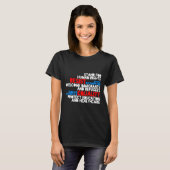 アンチトランプ抗議の人権レジスト Tシャツ (正面フル)