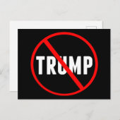 アンチトランプ政はっきりした治家 ポストカード (正面/裏面)