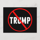 アンチトランプ政はっきりした治家 ポストカード (正面)