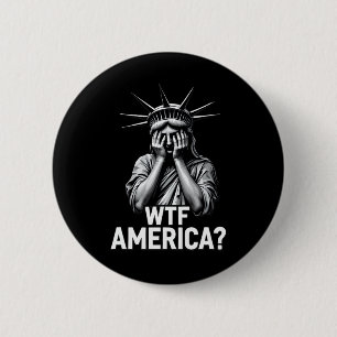 アンチトランプ政治と民主主義Wtfアメリカ1 缶バッジ
