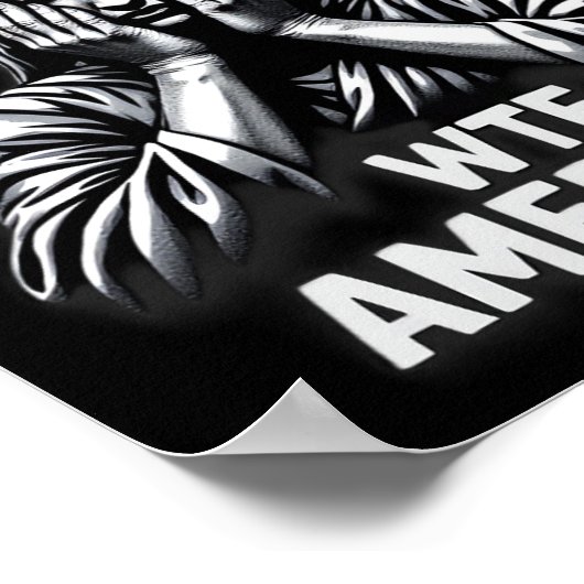 アンチトランプ政治と民主主義Wtfアメリカ ポスター (角)