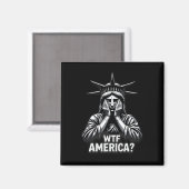 アンチトランプ政治と民主主義Wtfアメリカ マグネット (正面/裏面)