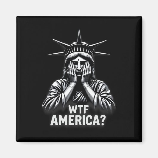 アンチトランプ政治と民主主義Wtfアメリカ マグネット (正面)