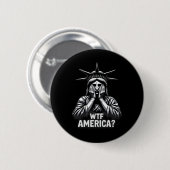アンチトランプ政治と民主主義Wtfアメリカ 缶バッジ (正面&裏面)