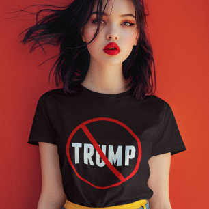 アンチトランプ政治的女性 Tシャツ