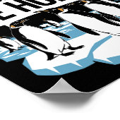 アンチトランプ権威主義Iに対するペンギンに抵抗する ポスター (角)