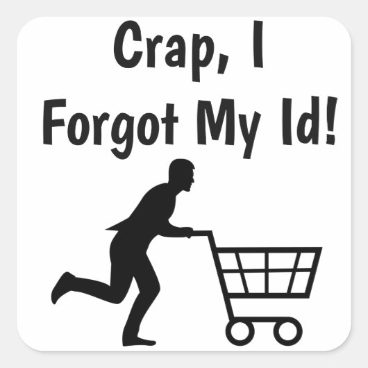 アンチトランプ皮肉の政治ユーモアのシール スクエアシール (正面)