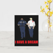 アンチトランプ私は夢の警察を逮捕するトランプ・ポリ カード (黄色い花)