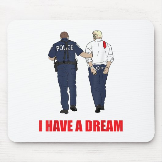 アンチトランプ私は夢の警察を逮捕するトランプ・ポリ マウスパッド (正面)