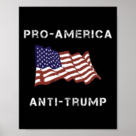 アンチトランプ米国国旗 ポスター (正面)