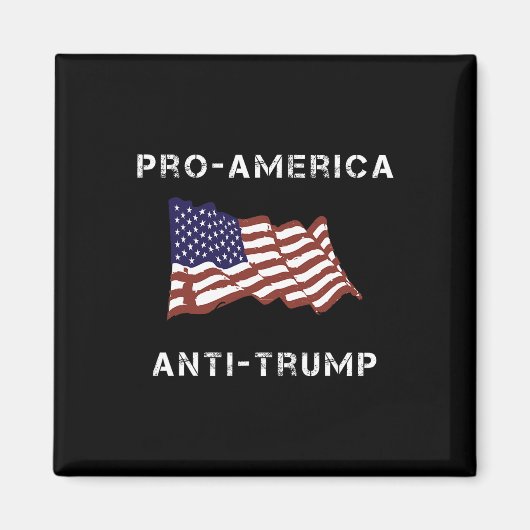 アンチトランプ米国国旗 マグネット (正面)