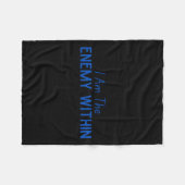 アンチトランプ翼内の民主的なカマ離れラ敵 フリースブランケット (正面(横))