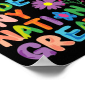 アンチトランプ芸術的フローラ民主党総裁 ポスター (角)