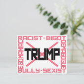 アンチトランプ葉書 ポストカード (スタンド正面)