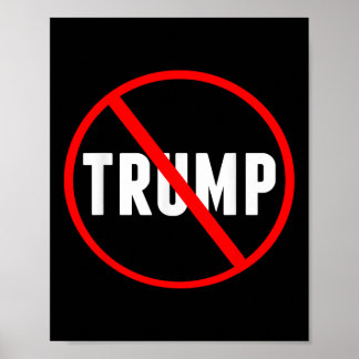 アンチトランプ赤丸X政治 ポスター