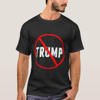 アンチトランプ赤丸X政治 Tシャツ