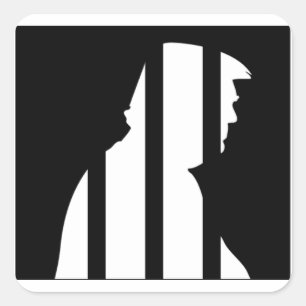 アンチトランプ2024刑務所のためのトランプ スクエアシール