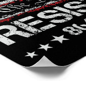 アンチトランプ8647レジストインピーチトランプ弾薬47 86 ポスター (角)