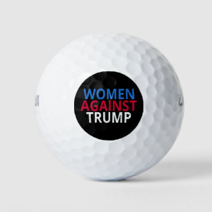 アンチトランプ – トランプに対する女性 ゴルフボール