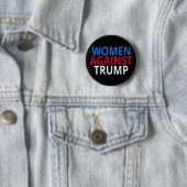 アンチトランプ – トランプに対する女性 缶バッジ (インサイチュ)